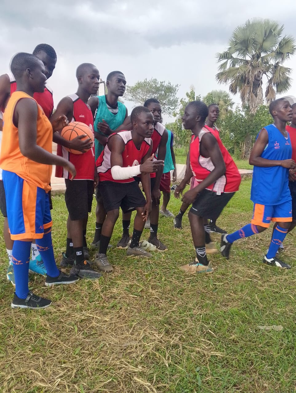 Basketball activity at Fr. Aloysious Secondary School